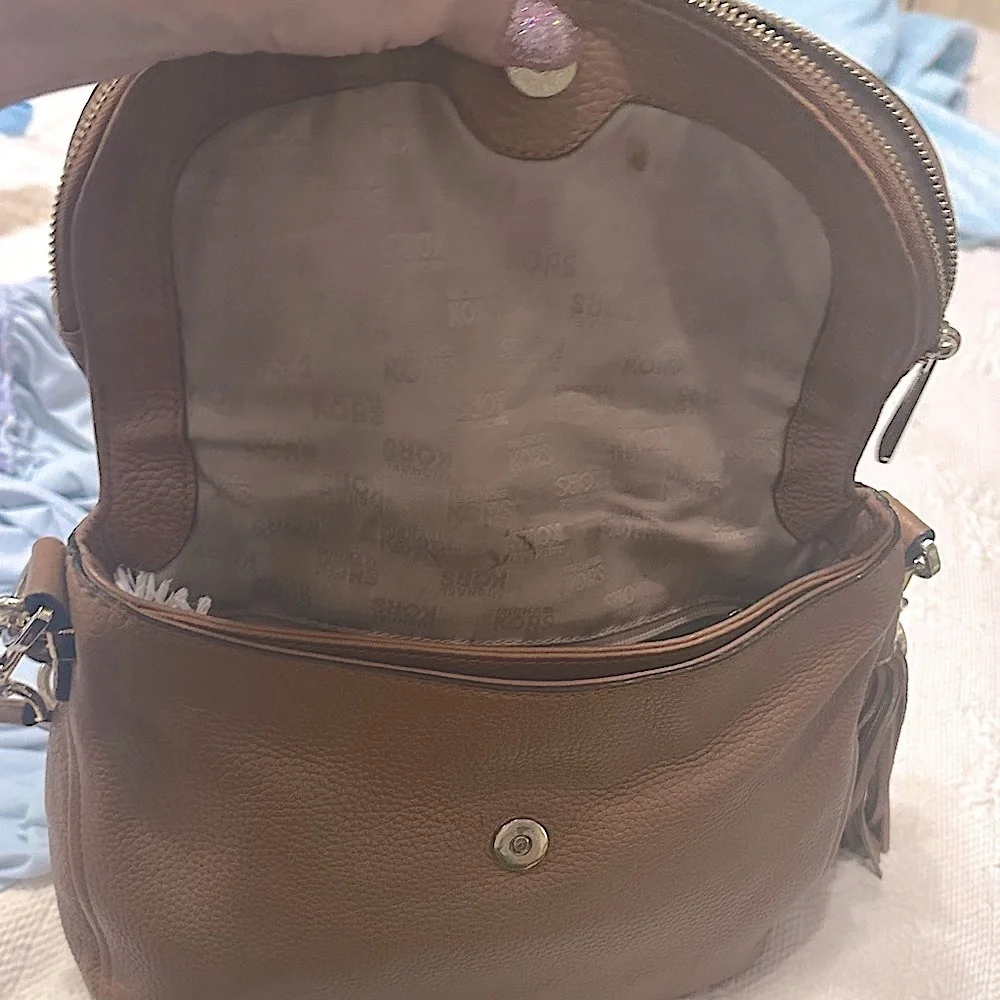 Michael Kors Leather Crossbody Bag - Picture 5 of 10